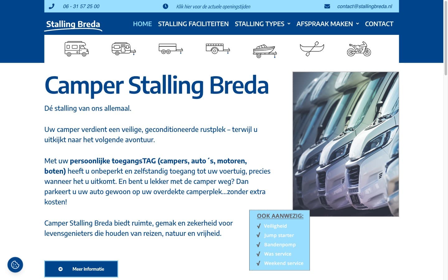 De website van Stalling Breda